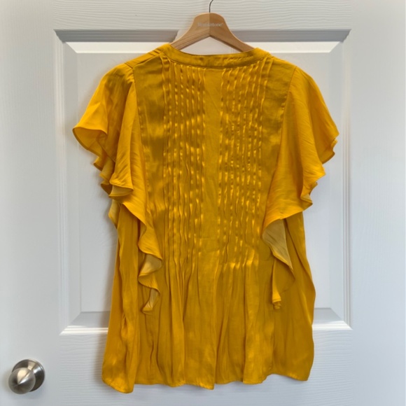 NWT Anthropologie Ruffled Pintucked Blouse - Picture 12 of 16